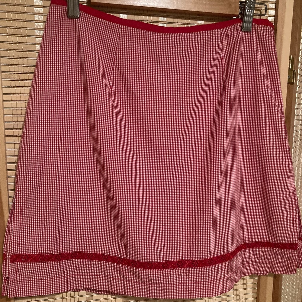 Gingham skort